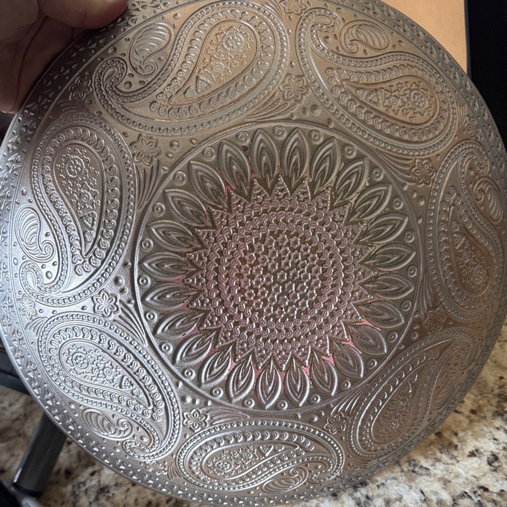 Intricate Paisley Design Decorative Plate - Picture 2 of 2